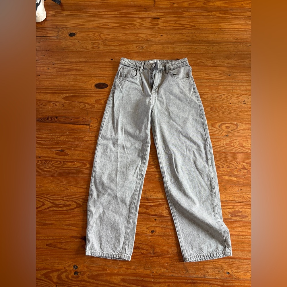 Mango Light Gray Denim Jeans